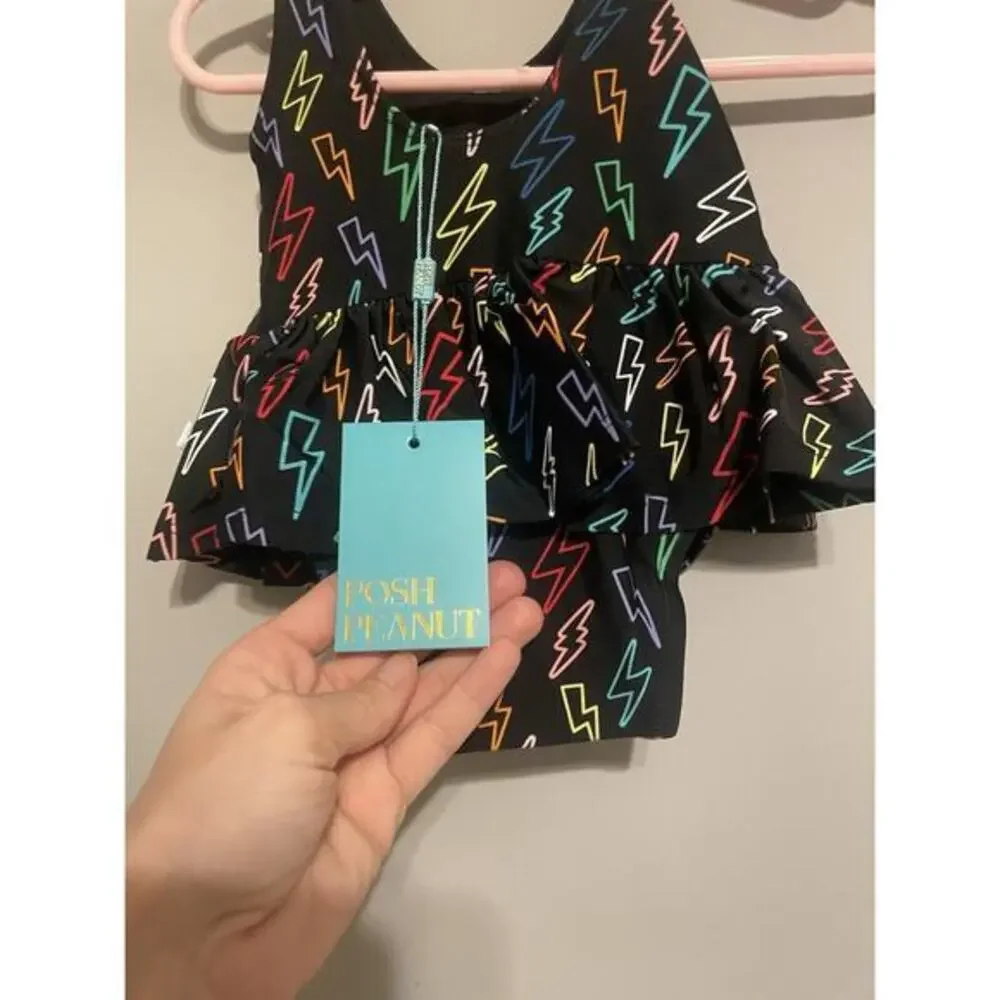 New Posh Peanut Baby Girl's One-Piece Zack Swimsuit‎ Size 0-3 Months - Picture 6 of 6